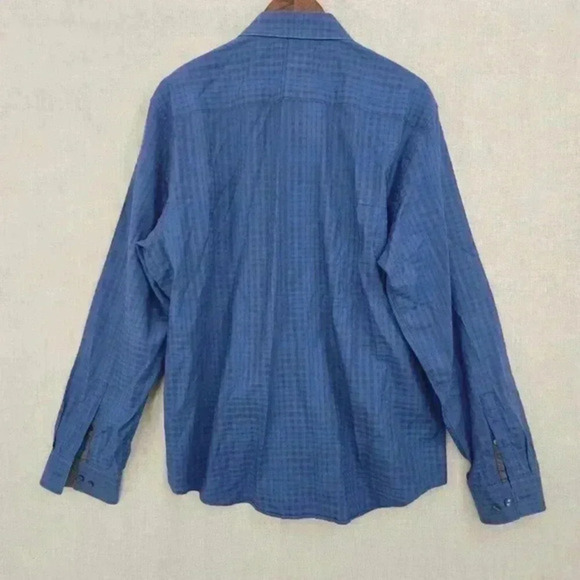 Calvin Klein Slim fit Men's XL Button down Long sleeve Dress shirt Patterned 562 - Picture 2 of 7